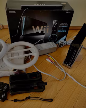 Nintendo Wii con giochi e accessori