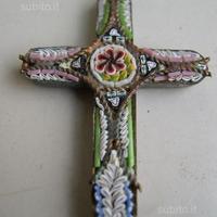 Crocifisso con micro mosaico ciondolo Liberty