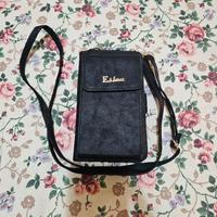 Portafoglio/borsa porta-cellulare a tracolla – ner