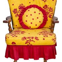 Poltrona a dondolo in legno stile Old America