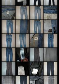 grande lotto di jeans e pantaloni  elasticizzati 