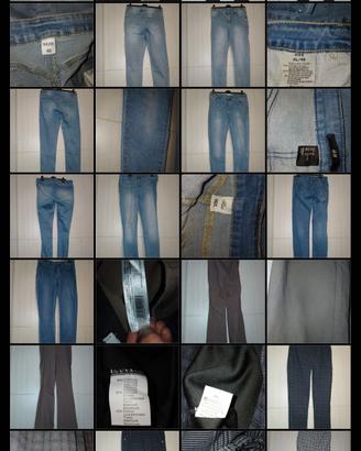 grande lotto di jeans e pantaloni  elasticizzati 