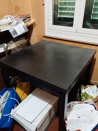tavolo ikea nero allungabile con sedie