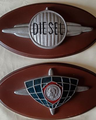 DIESEL_ 2 Insegne pubblicitarie, negozio 1980