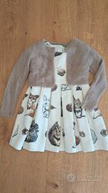 Abito "Monnalisa"+Cardigan crop "Elsy"