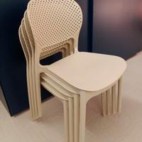 SEDIA IN POLIPROPILENE COLOR SABBIA