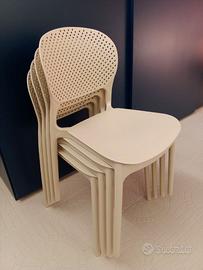 SEDIA IN POLIPROPILENE COLOR SABBIA