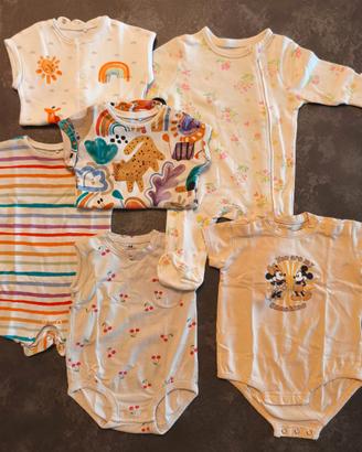 Lotto 6 capi bimba tg 62 Next H&M Primark