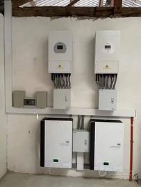 Kit 10kw fotovoltaico 6kw monofase accumulo litio