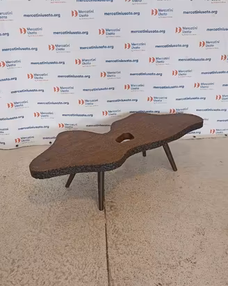 Tavolino da salotto in legno massello