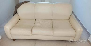 Divano  letto in pelle