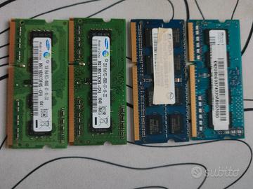 RAM 2 E 1 GB DDR3 PER NOTEBOOK