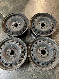 4 cerchi in ferro Diametro 13 per Fiat Panda/Punto