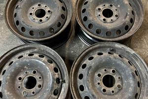 4 cerchi in ferro Diametro 13 per Fiat Panda/Punto