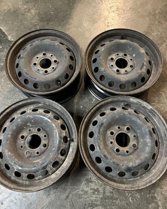 4 cerchi in ferro Diametro 13 per Fiat Panda/Punto