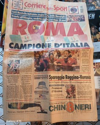giornale corriere dello sport ra campione d'italia