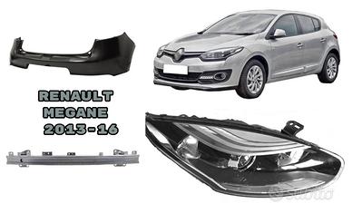 Renault Megane 13-16 paraurti fanale cofano airbag