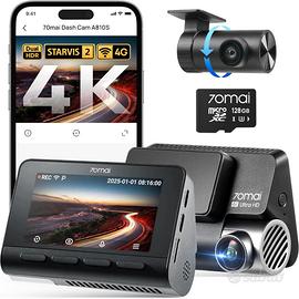 70mai Dash Cam A810S, 4K+1080P