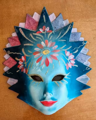 Maschera Veneziana da Parete in Ceramica 