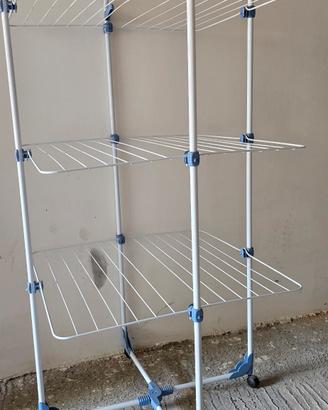 Stendino appiattibile in acciaio plasticato