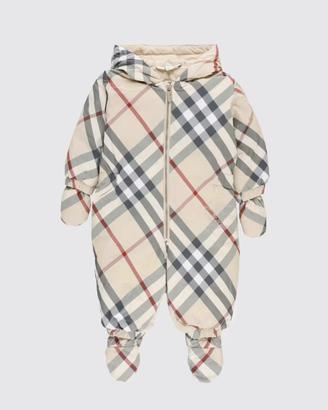 Burberry tuta imbottita a quadri