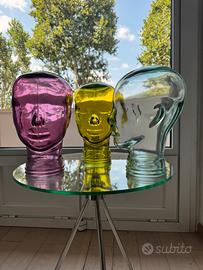 Set tre teste in vetro Kare Design