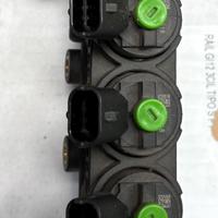 Tre Iniettori GPL verdi Landi Renzo Dacia Sandero