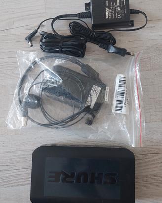Radiomic. professionale Shure + Ricevitore BLX4