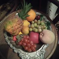 coppa con frutta finta