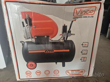 compressore aria 24 lt con accessori