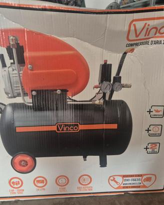 compressore aria 24 lt con accessori