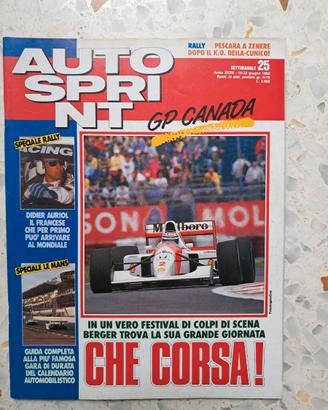 Autosprint n. 25 1992 Gerhard Berger  Ayrton Senna