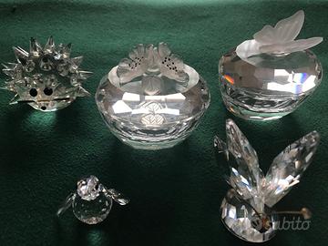 Swarowski, lotto di 5 pezzi.