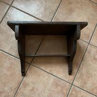 Mensola vintage in legno da restaurare