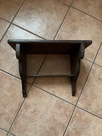 Mensola vintage in legno da restaurare