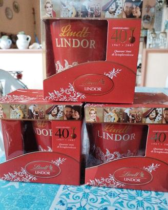 Tre bicchieri collezione Lindt Scatola originale