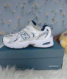 New Balance 530 40 Sneakers Bianche Blu Nuove