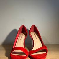 scarpe rosse stivali tacchi donna 36 nuovi y2k