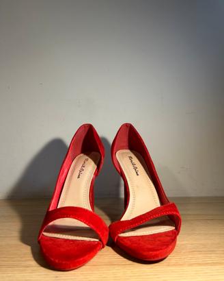 scarpe rosse stivali tacchi donna 36 nuovi y2k