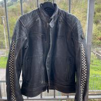 Giacca in pelle moto triumph