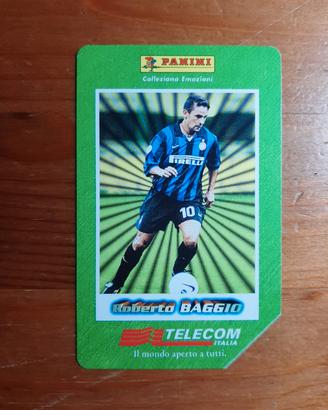 Scheda telefonica PANINI Roberto Baggio