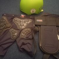 casco e paraschiena jr per  sci e snowboard