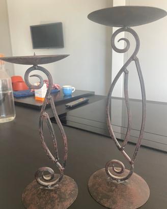 Candelabro ferro battuto