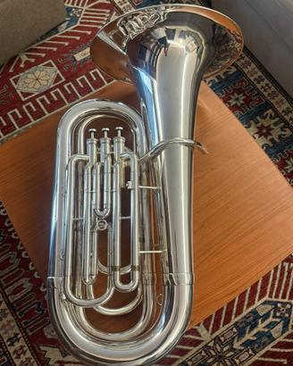 Tuba Besson in Sib argentata - 3 pistoni