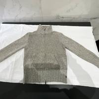 Maglione grigio e bianco donna