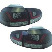 FANALI VOLKSWAGEN VW GOLF 6 08-12 A LED FONDO NERO