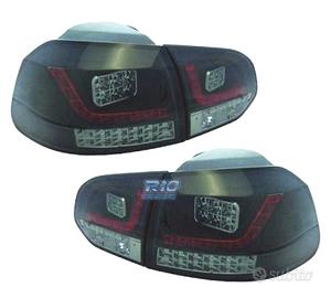 FANALI VOLKSWAGEN VW GOLF 6 08-12 A LED FONDO NERO