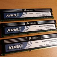 RAM Corsair xms3 DDR3  6Gb (3×2Gb)  1600MHz