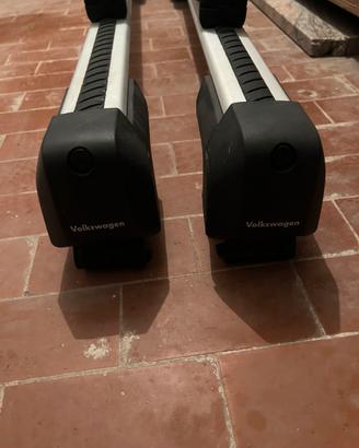 Barre portatutto + portasci originali VW Tiguan Ii