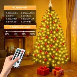 Luci Albero di Natale 350 LED + Puntale Stella